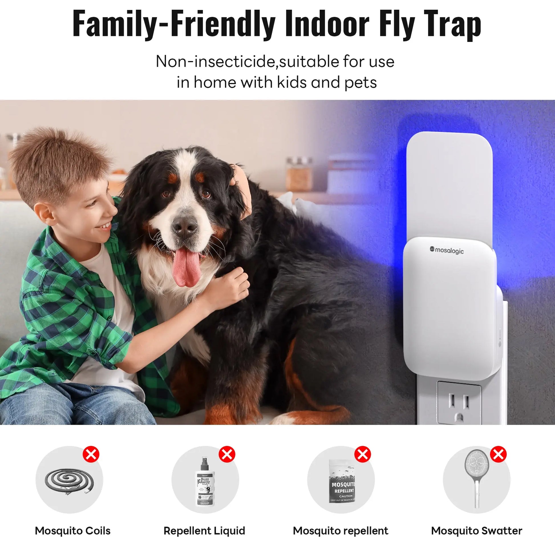 Mosalogic UVA Flying Insect Trap-US Plug mosalogic